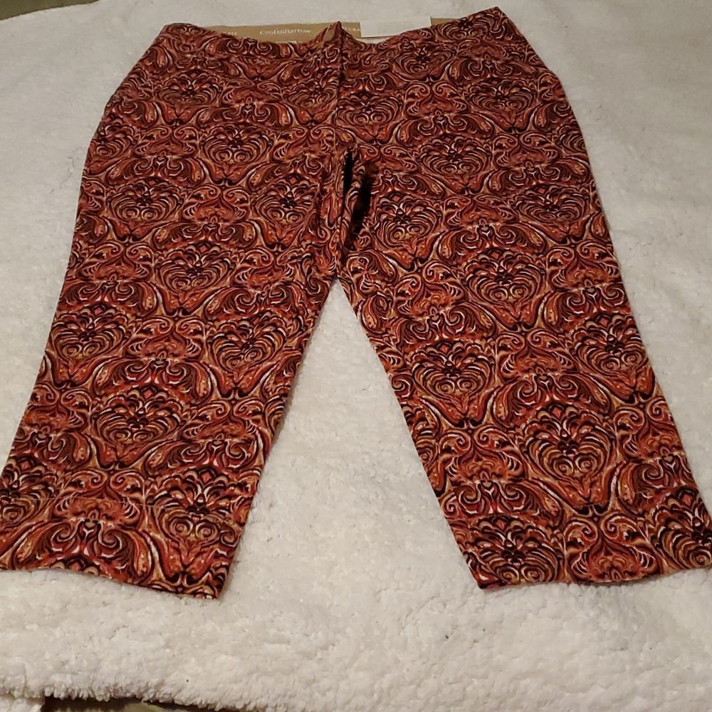CROFT & Barrow Natural Fit crop pant
